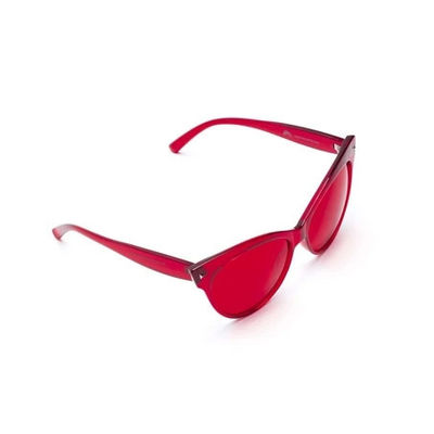 여성 유행 그늘 선글라스 커스텀 로고 보호하는 색 치료 태양 빛 보호 안경