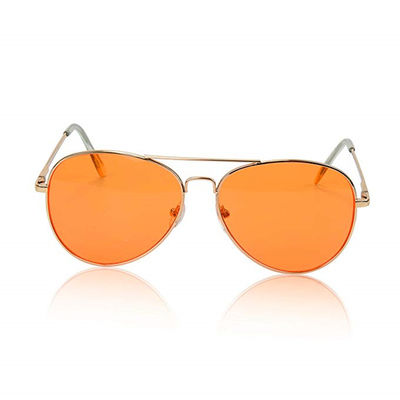 남성들 여성 비행사를 위한 선글라스는 금속 UV 400 렌즈 무드 라이트 치료 색채요법 안경을 분극화시켰습니다
